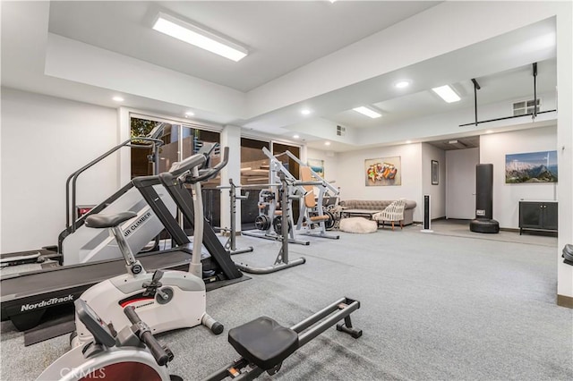 5151 Balboa Blvd Unit 104, Encino, CA 91316 - gym with recessed lighting