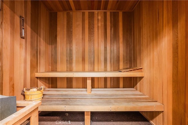 5151 Balboa Blvd Unit 104, Encino, CA 91316 - sauna / steam room with wooden walls and wooden ceiling