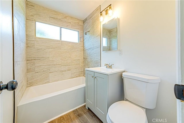 1510 W 147th St, Gardena, CA 90247 - full bath featuring vanity, shower / washtub combination, and wood finished floors