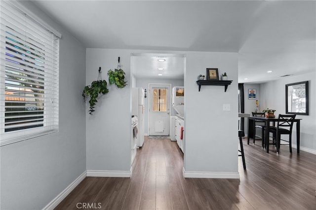 22524 Paseo Terraza, Saugus, CA 91350 - hall featuring wood finished floors and recessed lighting