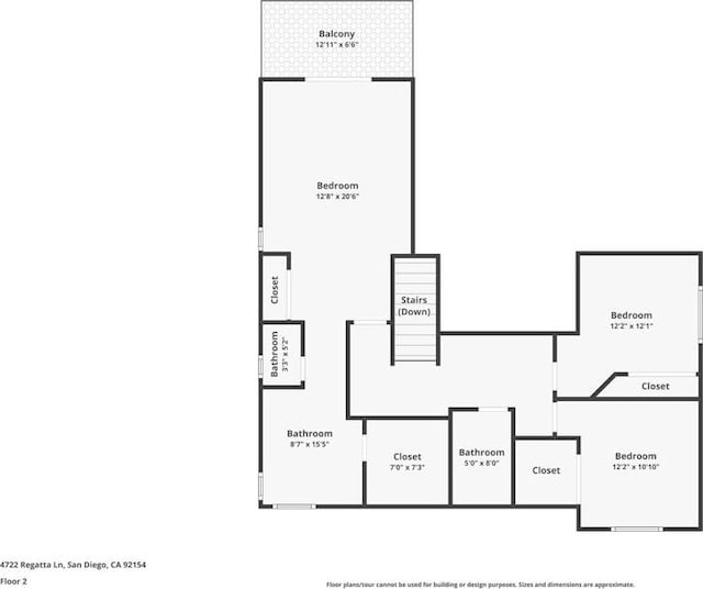 4722 Regatta Ln, San Diego, CA 92154 - view of home floor plan