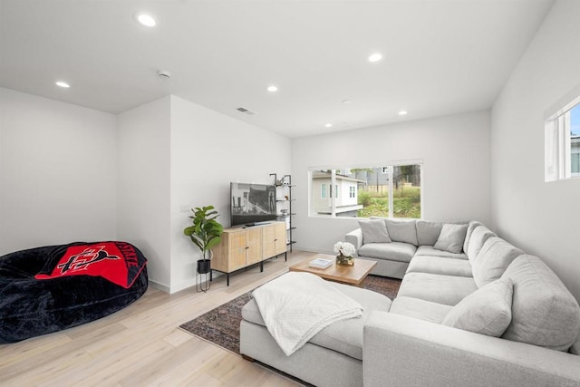 2210 Bonita Ct, Lemon Grove, CA 91945 - living area with wood finished floors and recessed lighting