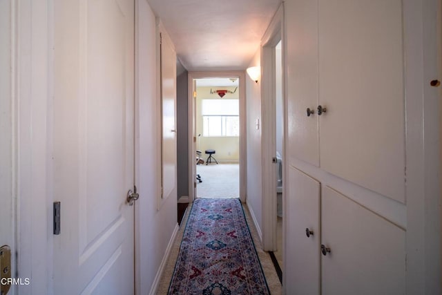 1742 Forar Cir, Camarillo, CA 93010 - hallway with baseboards and light carpet