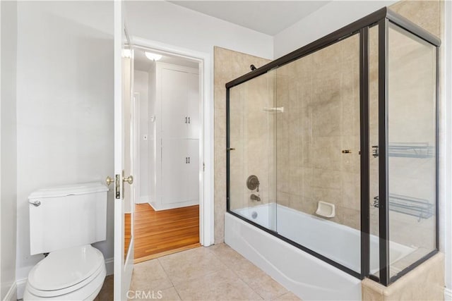 3007 Park Way, Bakersfield, CA 93304 - bathroom featuring combined bath / shower with glass door and tile patterned floors