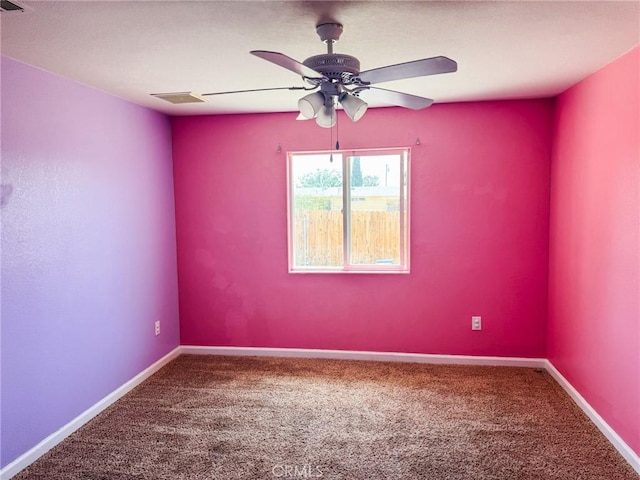 6025 Abronia Ave Unit 29, Palms, CA 92277 - carpeted spare room with a ceiling fan and baseboards
