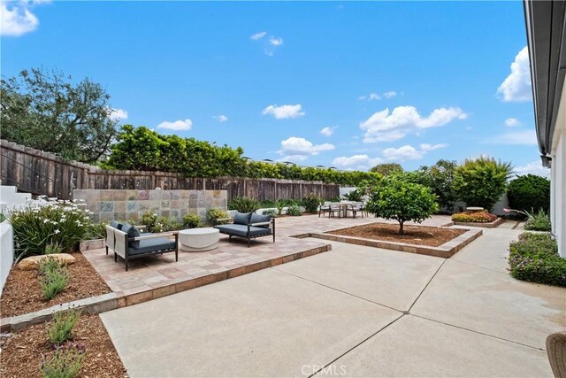 32512 Seven Seas Dr, Dana Point, CA 92629 - fenced backyard with a patio area and an outdoor hangout area