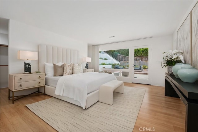 32512 Seven Seas Dr, Dana Point, CA 92629 - bedroom featuring access to outside and light wood-type flooring