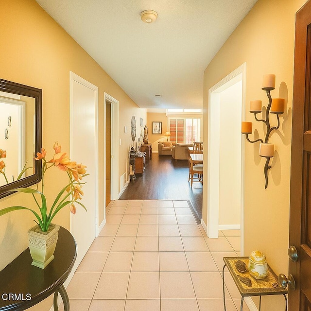 758 W Foothill Blvd, Monrovia, CA 91016 - hallway featuring tile patterned flooring and baseboards