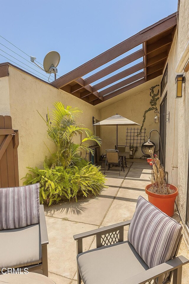 758 W Foothill Blvd, Monrovia, CA 91016 - view of patio featuring outdoor dining space
