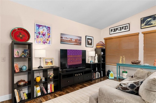 11 Tilden Ln, Chico, CA 95928 - living room with vaulted ceiling and wood finished floors