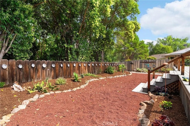 11 Tilden Ln, Chico, CA 95928 - fenced backyard with stairway