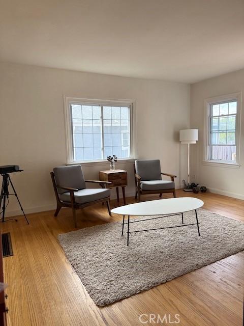 4544 Tulip Ave, Oakland, CA 94619 - living room with wood finished floors and baseboards