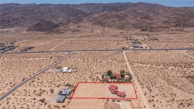 6333 Carodean Rd Unit 29, Palms, CA 92277 - view of rural area featuring property parcel outlined and a desert landscape