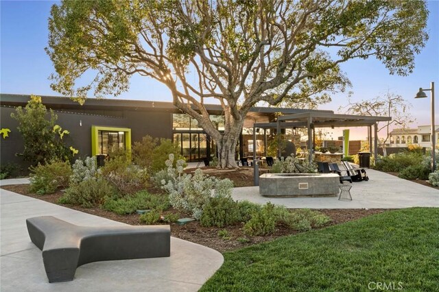 135 Acamar, Irvine, CA 92618 - rear view of house featuring a patio and a yard