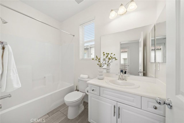 135 Acamar, Irvine, CA 92618 - bathroom with shower / tub combination, vanity, and wood finished floors