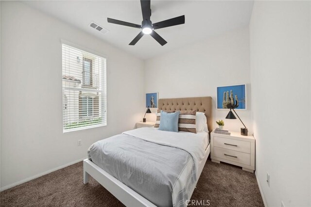 135 Acamar, Irvine, CA 92618 - carpeted bedroom with baseboards and ceiling fan