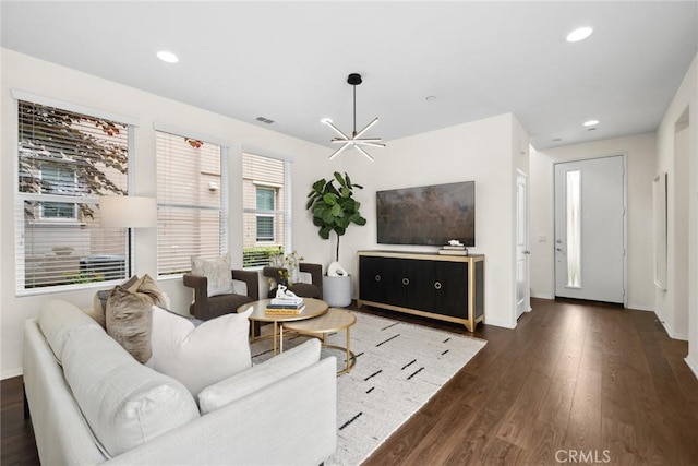 135 Acamar, Irvine, CA 92618 - living area with wood finished floors and recessed lighting