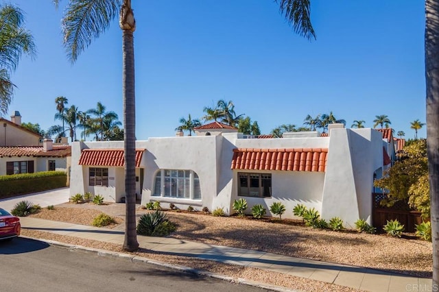 4280 Trias St, San Diego, CA 92103 - view of front of property with stucco siding and a tile roof