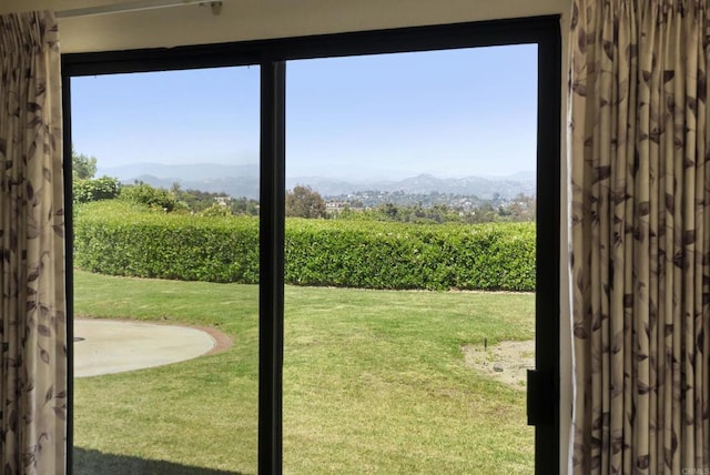 2221 Cortina Cir, Escondido, CA 92029 - doorway to outside with a mountain view