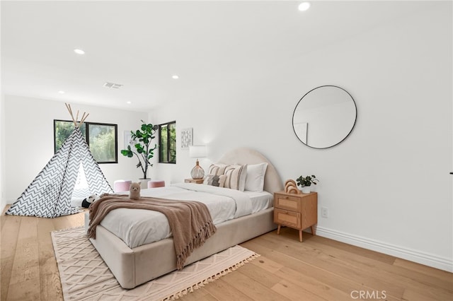 4016 Old Topanga Canyon Rd, Calabasas, CA 91302 - bedroom featuring recessed lighting and light wood-type flooring