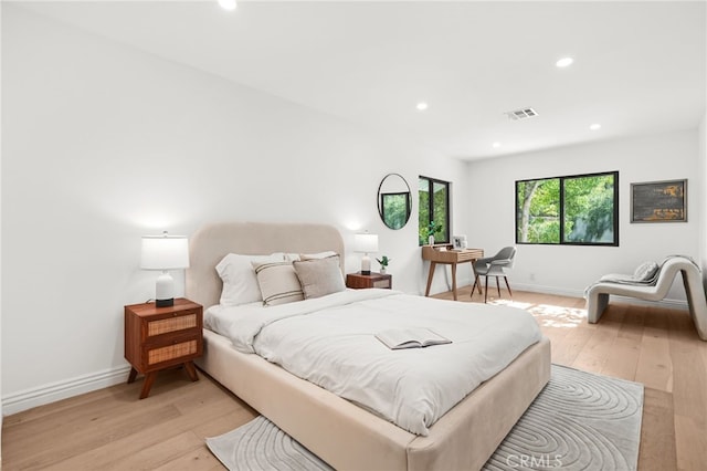 4016 Old Topanga Canyon Rd, Calabasas, CA 91302 - bedroom with light wood-type flooring and recessed lighting