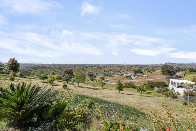 5884 Redondo Dr, Bonsall, CA 92003 - view of yard with a view of countryside and a mountain view