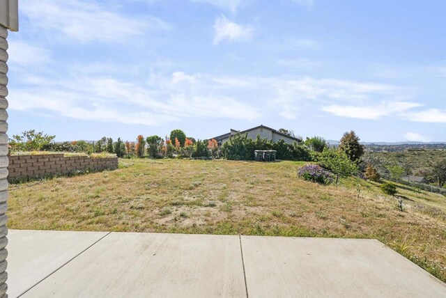 5884 Redondo Dr, Bonsall, CA 92003 - view of yard featuring a patio