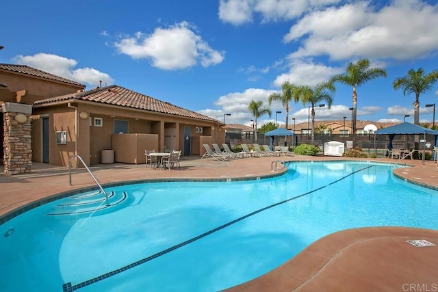 12737 Savannah Creek Dr Unit 280, San Diego, CA 92128 - community pool with a patio