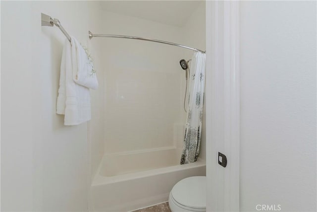 8647 Belmont St, Cypress, CA 90630 - full bath featuring toilet and shower / tub combo with curtain
