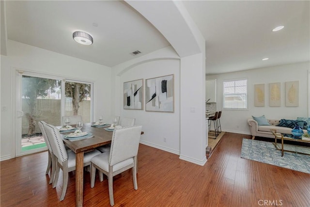 8647 Belmont St, Cypress, CA 90630 - dining room featuring wood finished floors and recessed lighting