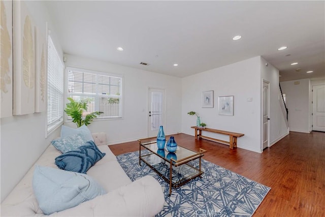 8647 Belmont St, Cypress, CA 90630 - living room with recessed lighting and wood finished floors