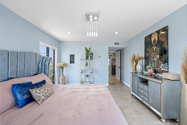 7625 Reseda Blvd Unit 302, Reseda, CA 91335 - bedroom with light wood finished floors and recessed lighting