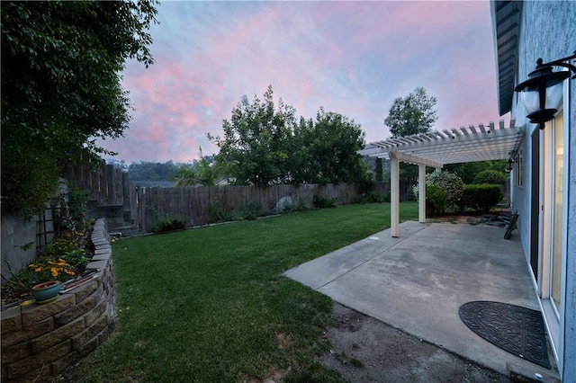 2527 Gibbons St, El Cajon, CA 92020 - fenced backyard featuring a pergola and a patio