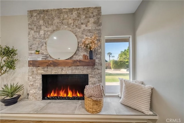 73466 Salt, Cedar, Palm Desert, CA 92260 - detailed view of a stone fireplace