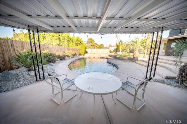 73466 Salt, Cedar, Palm Desert, CA 92260 - fenced backyard with a patio area