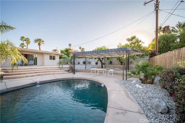 73466 Salt, Cedar, Palm Desert, CA 92260 - view of pool with a pergola and a patio
