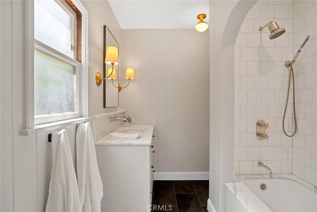 1000 N Chester Ave, Pasadena, CA 91104 - full bath featuring shower / tub combination, vanity, and tile patterned flooring