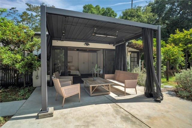 1000 N Chester Ave, Pasadena, CA 91104 - view of patio with an outdoor hangout area