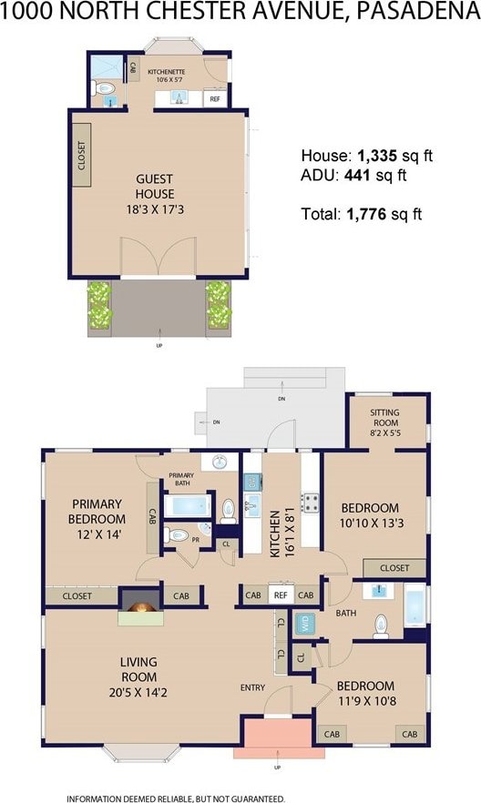 1000 N Chester Ave, Pasadena, CA 91104 - view of room layout