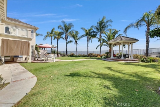 1411 W Boros Ct, La Habra, CA 90631 - view of yard with a gazebo and a patio
