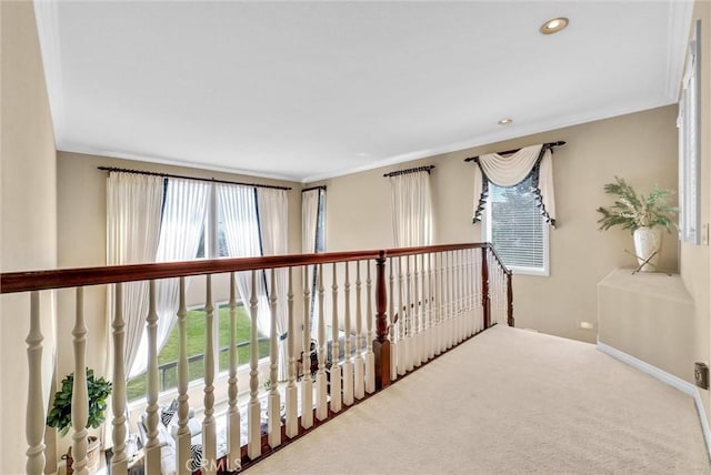 1411 W Boros Ct, La Habra, CA 90631 - corridor with carpet and recessed lighting