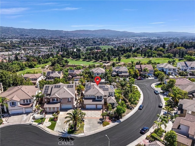 1411 W Boros Ct, La Habra, CA 90631 - aerial perspective of suburban area with a mountain backdrop