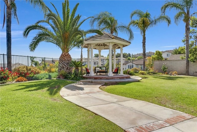 1411 W Boros Ct, La Habra, CA 90631 - view of yard with a gazebo