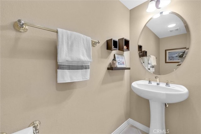 1411 W Boros Ct, La Habra, CA 90631 - bathroom with baseboards