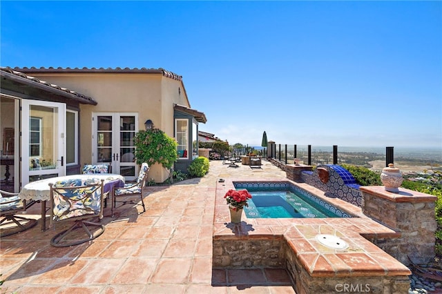 15 Sarteano Dr, Newport Coast, CA 92657 - view of pool with an in-ground hot tub and a patio area