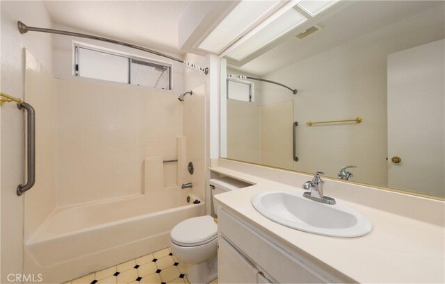 1144 Jasmine St, Redlands, CA 92374 - bathroom with vanity, tub / shower combination, and tile patterned floors