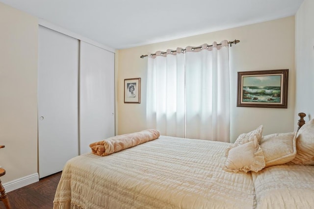 6034 Wenrich Dr, San Diego, CA 92120 - bedroom featuring a closet and wood finished floors