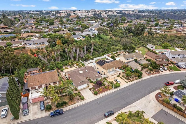 6034 Wenrich Dr, San Diego, CA 92120 - aerial view of property and surrounding area with nearby suburban area