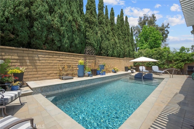 21845 Tumbleweed Cir, Lake Forest, CA 92630 - view of pool with a patio and a fenced backyard