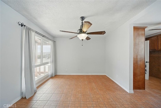 10288 Effen St, Rancho Cucamonga, CA 91730 - unfurnished room with ceiling fan and a textured ceiling